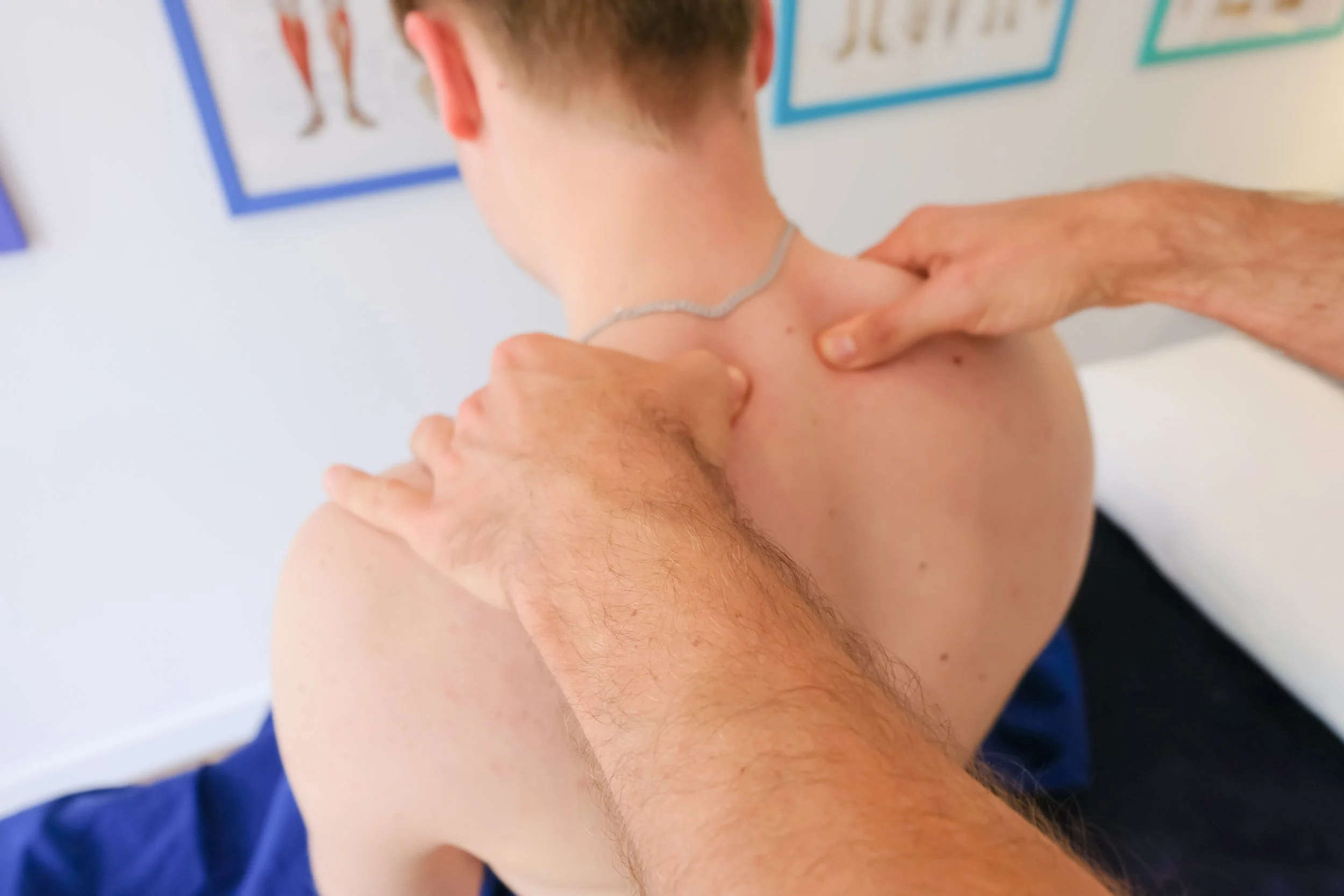 Peter Mercer providing sports massage in Whitstable