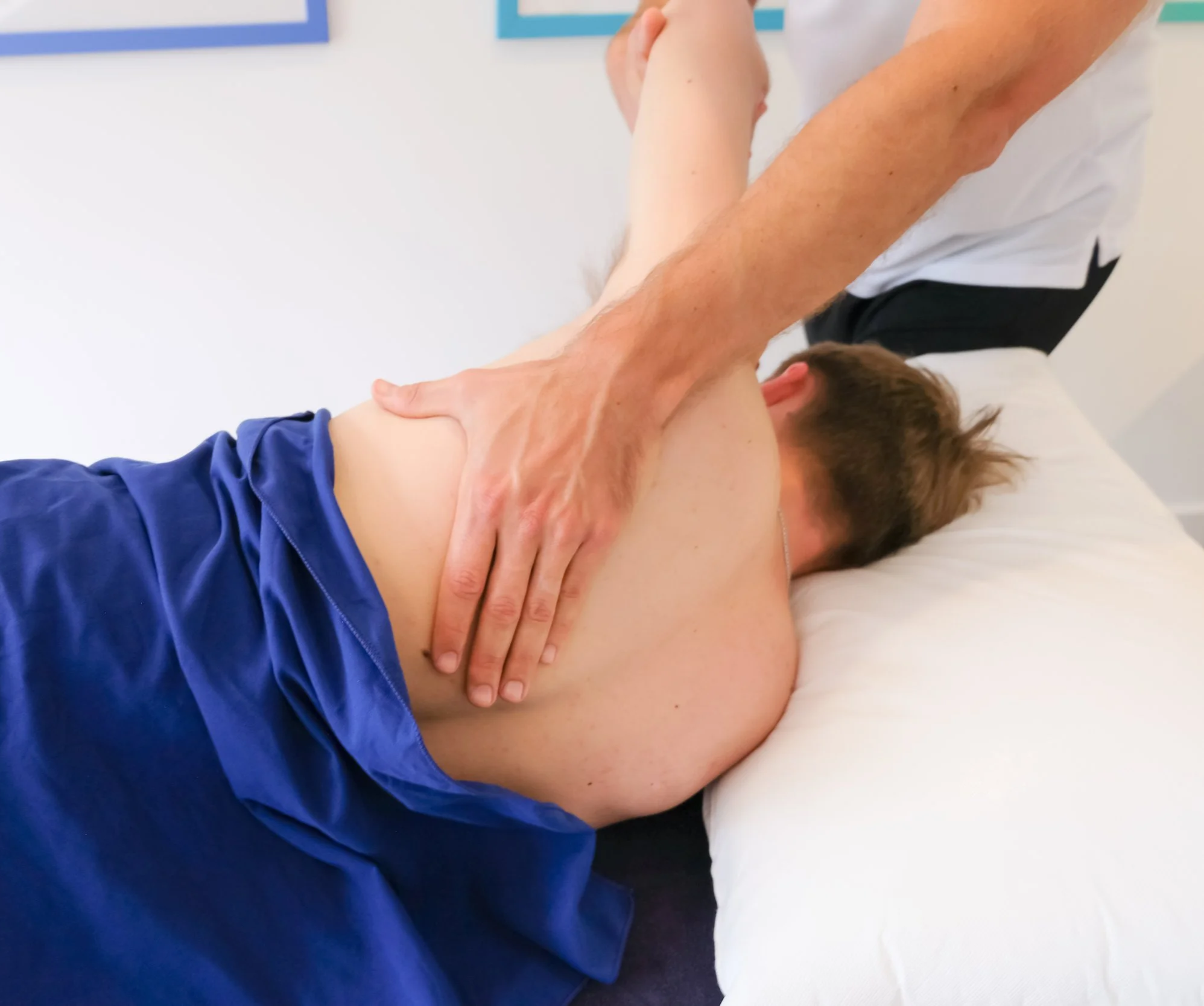 Peter Mercer providing sports massage in Whitstable
