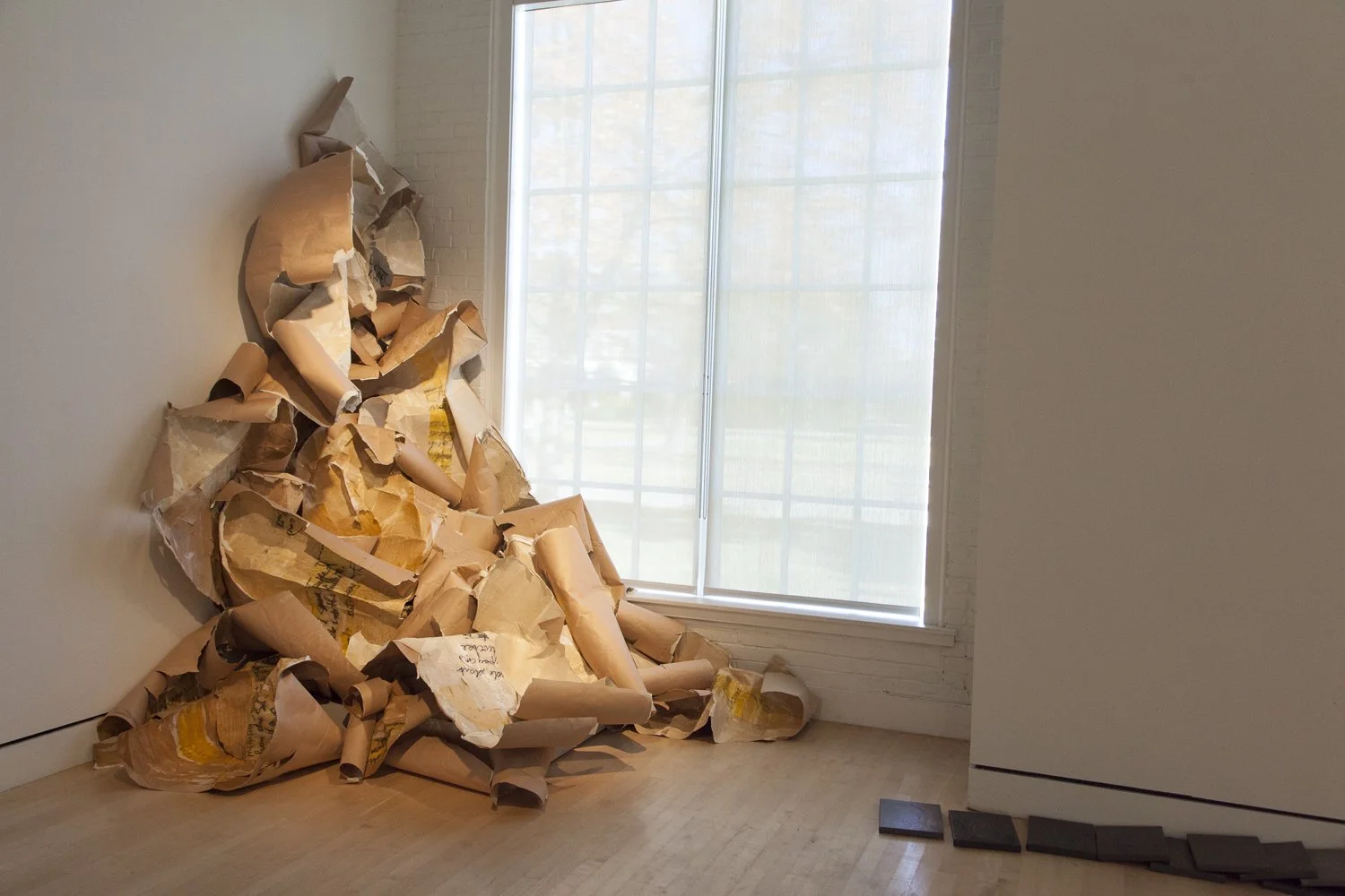 Erratic, Ground/Underground, Builder's Paper, Dimensions Variable, 2014