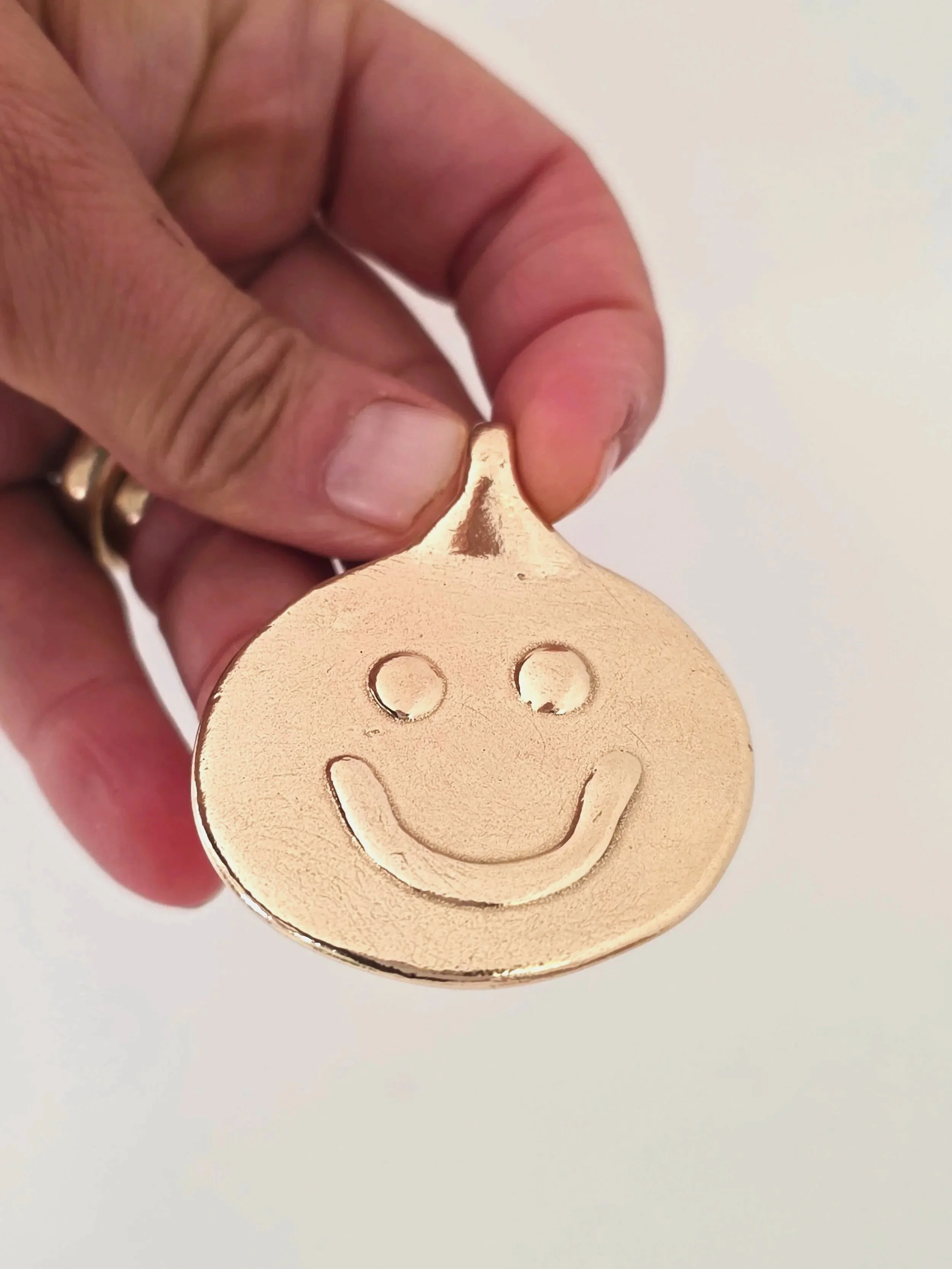 Round Smiley charm