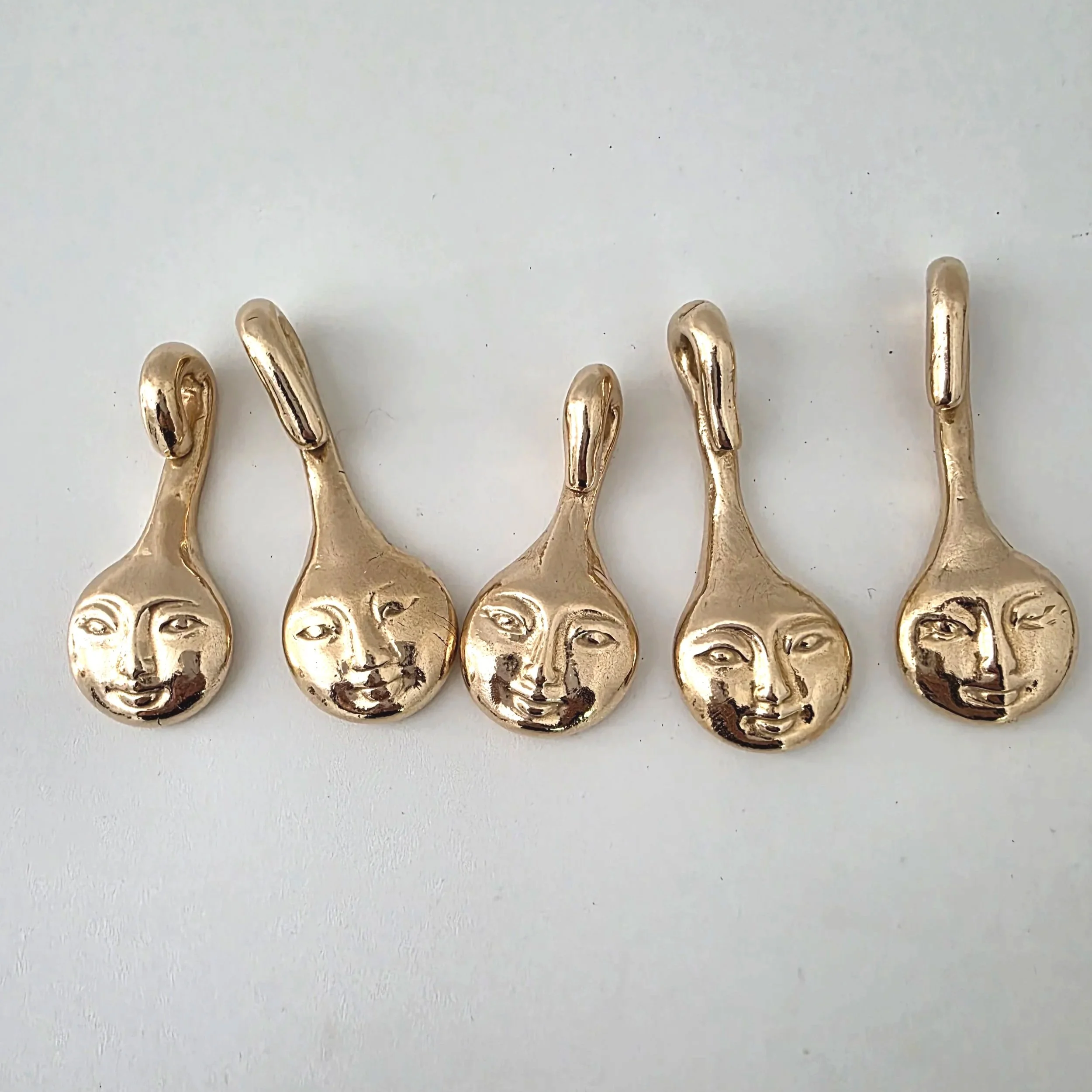 Moon Face charm