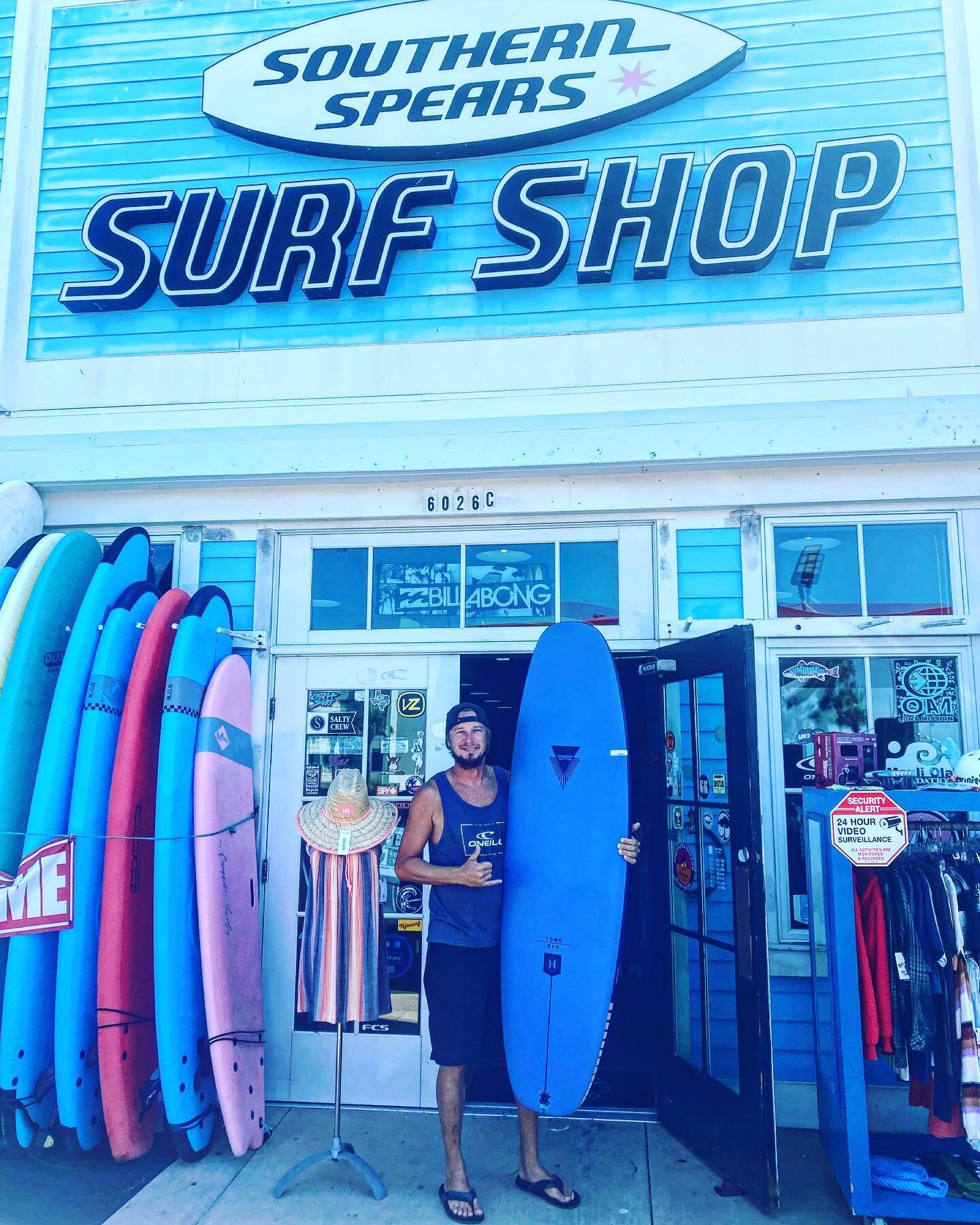 This beautiful 5&rsquo;9 Tomo Evo is off the market! So many have been eyeing this one, but Shane snagged it today. Happy New Board Day!🤙🏼
Stop by &amp; check us out!
🤙🏼👀

We are located at:
6026 Seawall Blvd.
Shop C, Galveston, TX 77551

📞Call