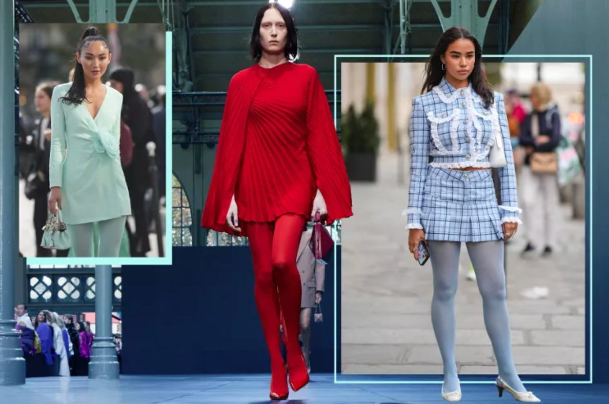 instyle: colorful tights are more wearable than you think 