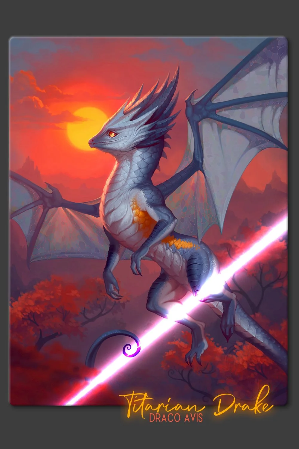 Titarian Drake - Metal Print