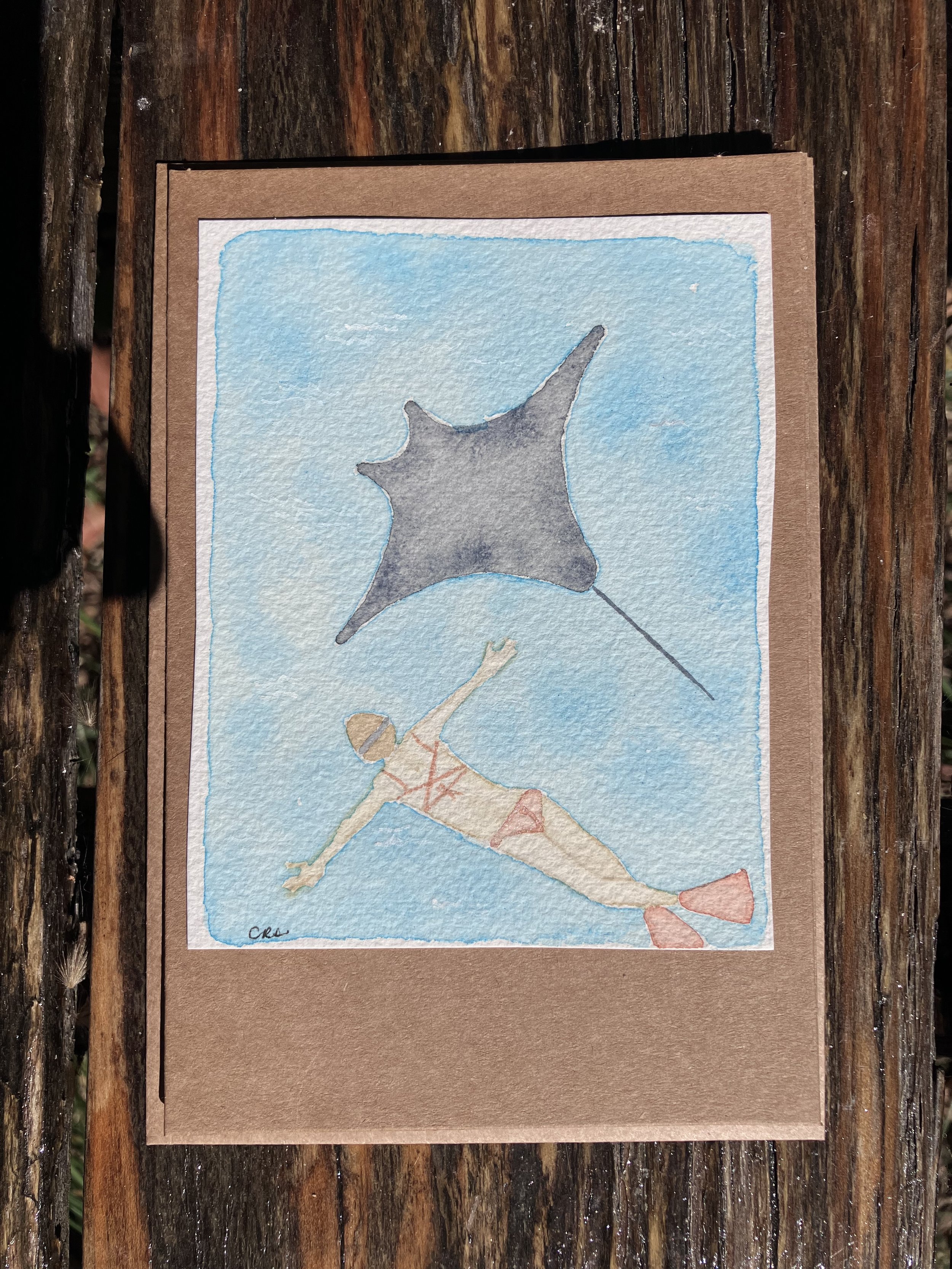 4 x 6 Watercolor Greeting Card