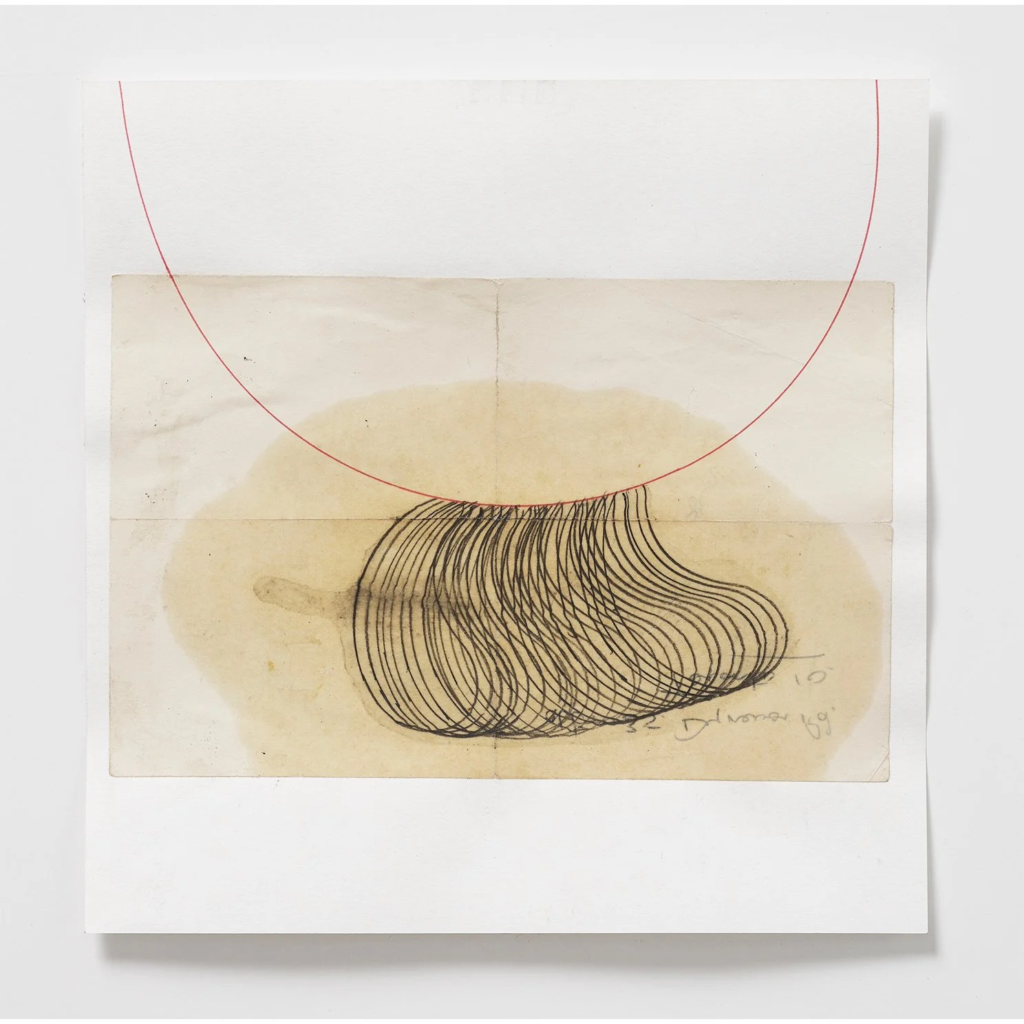 Pregnant Hiatus Honeymoon. Period, 2024,  graphite, oil, pen, found paper