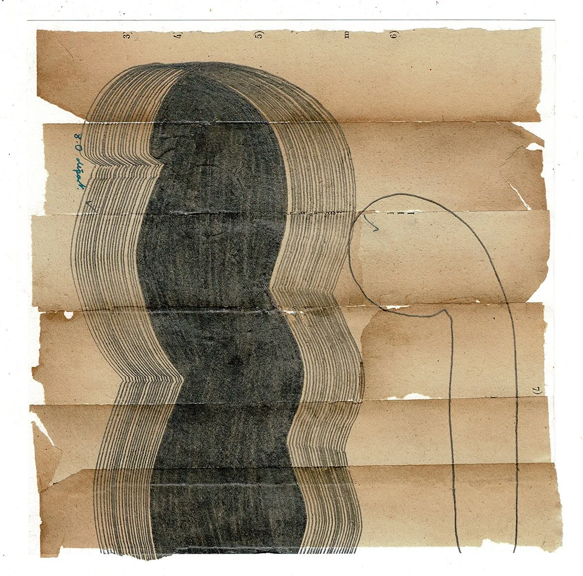 The Board of Peace, You Do What You Gotta Do, Bibi, 2025, graphite, found paper