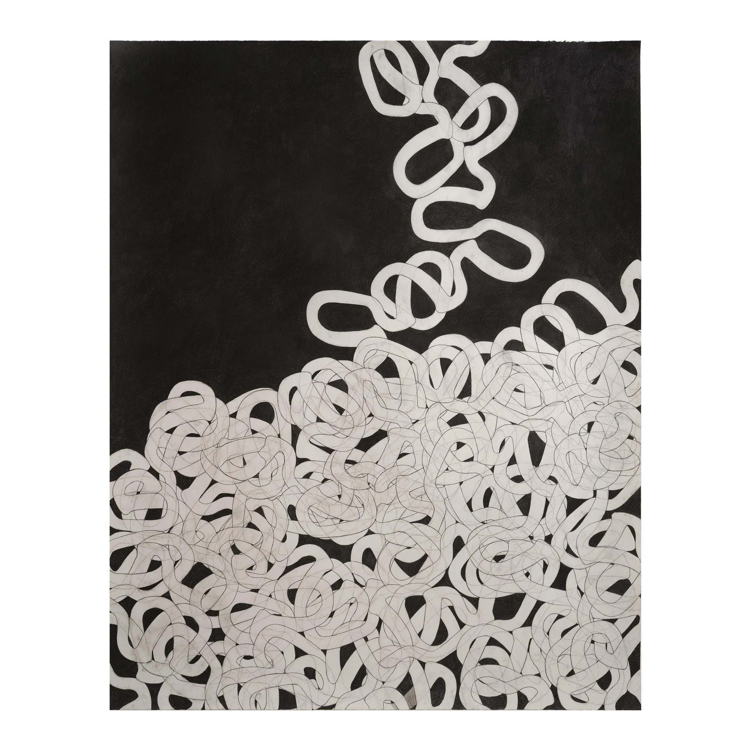 Levity / Gravity 1, 2025, graphite on watercolour paper, 152cm x 122cm photo: Article Studio