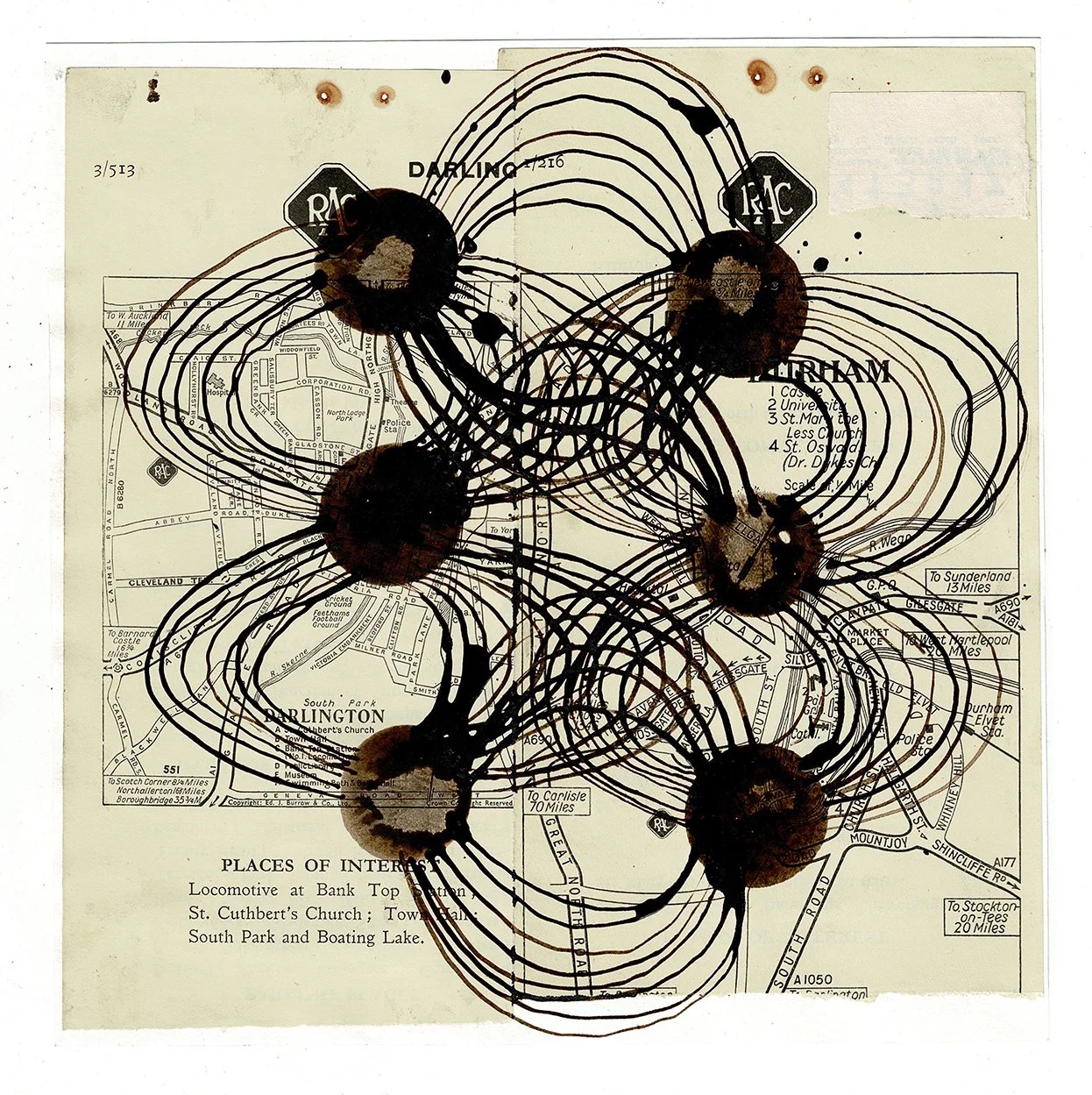 Rod Licence, 2025, ink and collage
