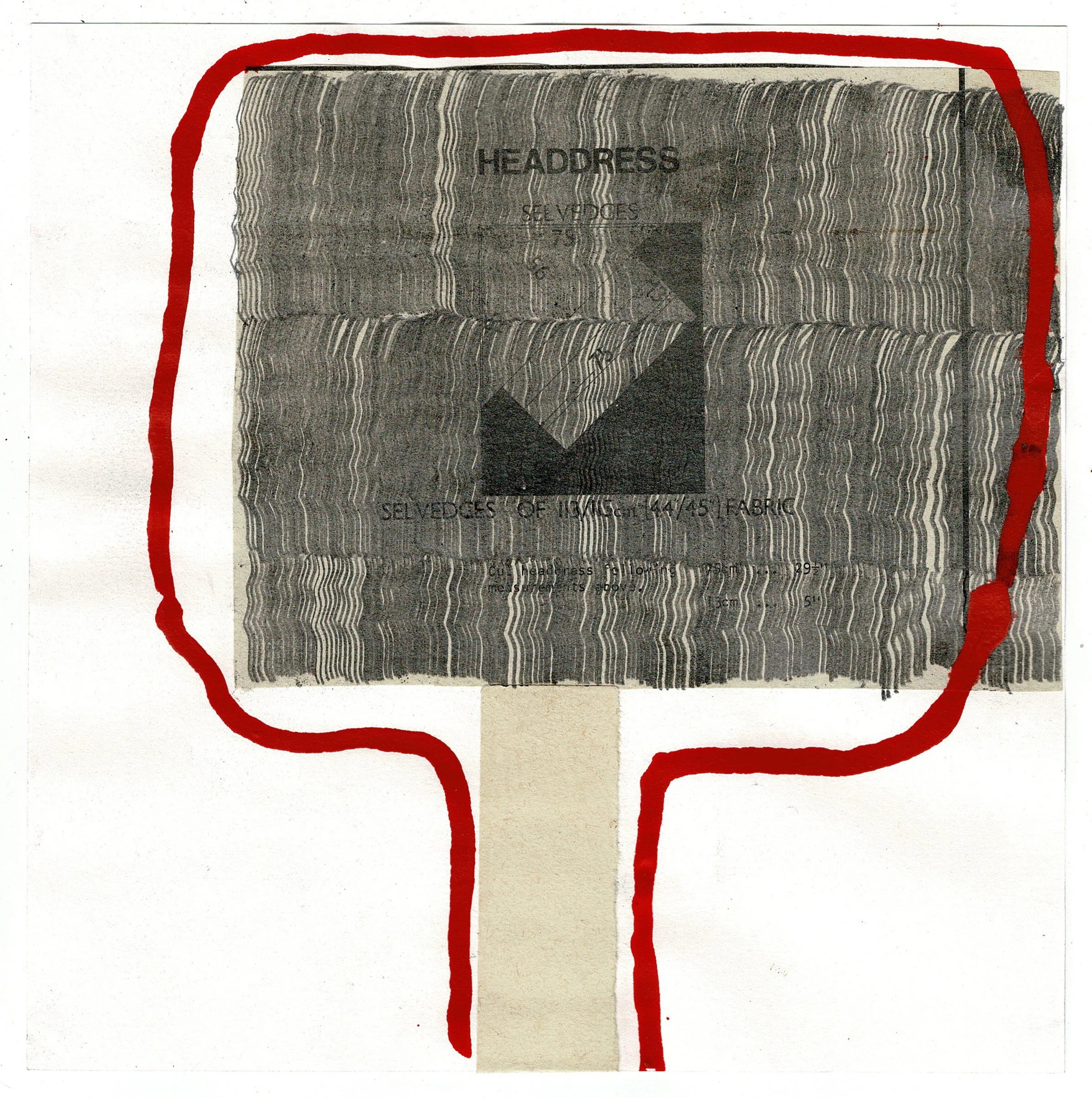 Temporal Loss, 2026, enamel paint, graphite and collage