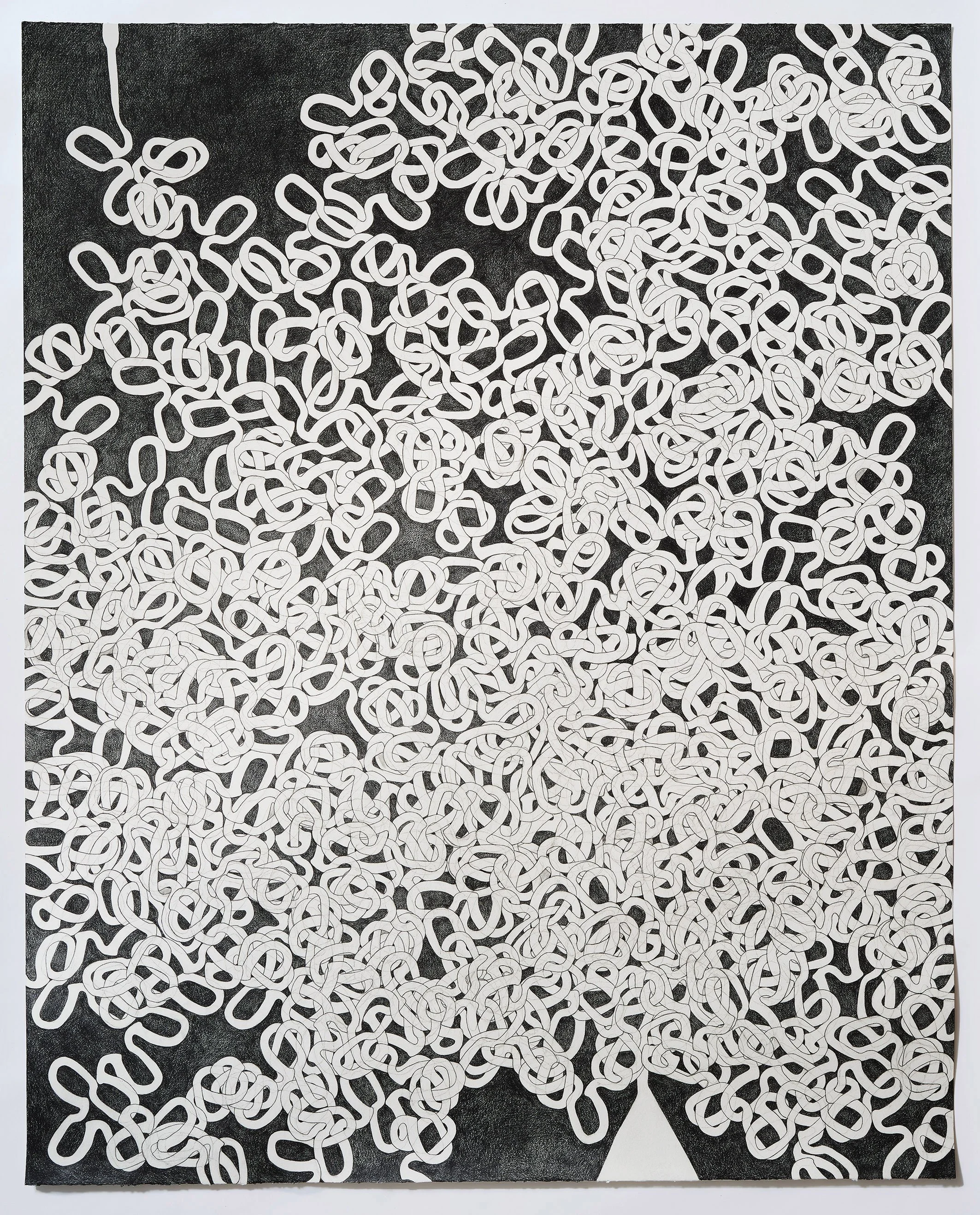 Dark Grey Matter, 2024, graphite on watercolour paper, 152cm x 122cm photo: Article Studio