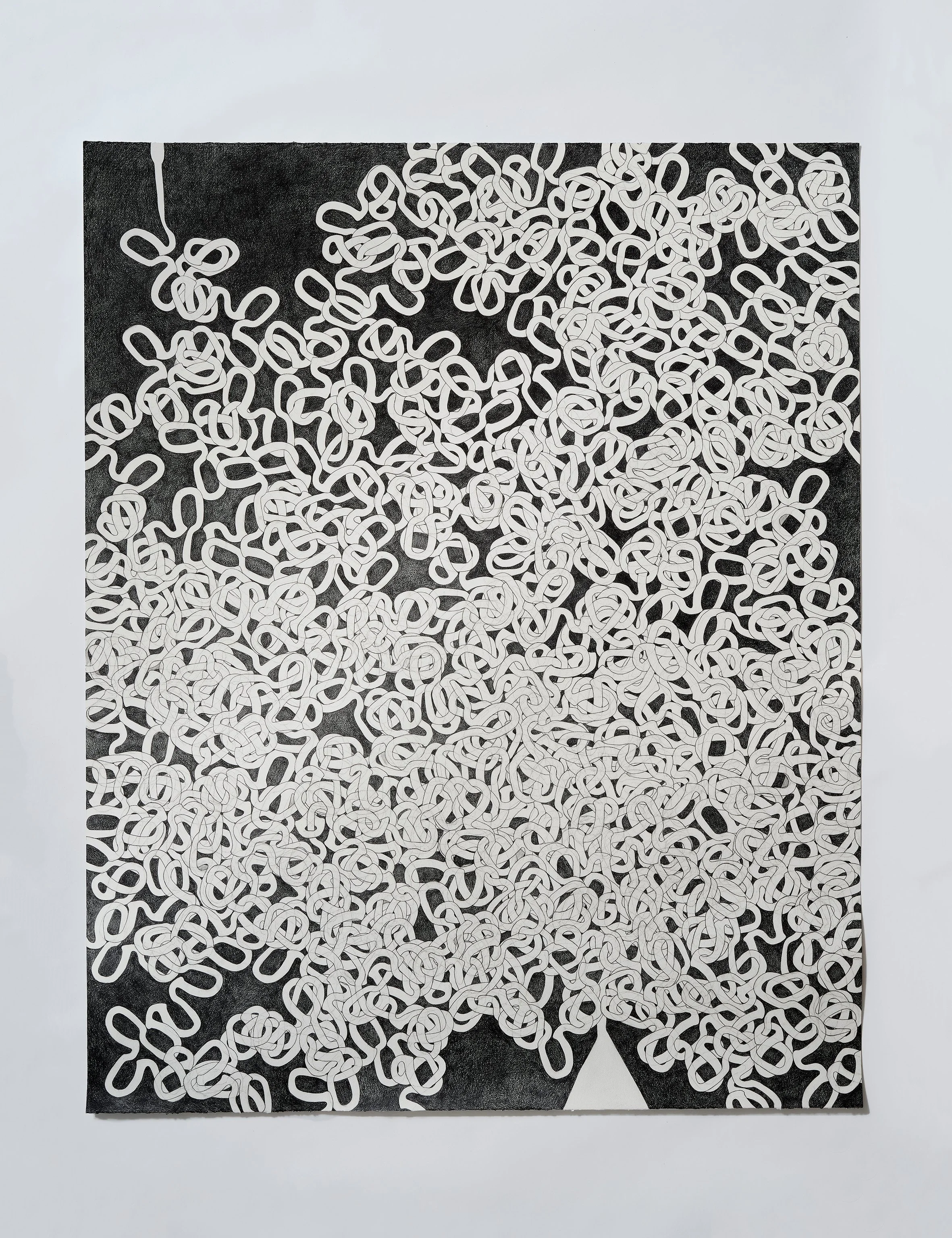 Dark Grey Matter,  2024, graphite on watercolour paper, 152cm x 122cm  photo: Article Studio