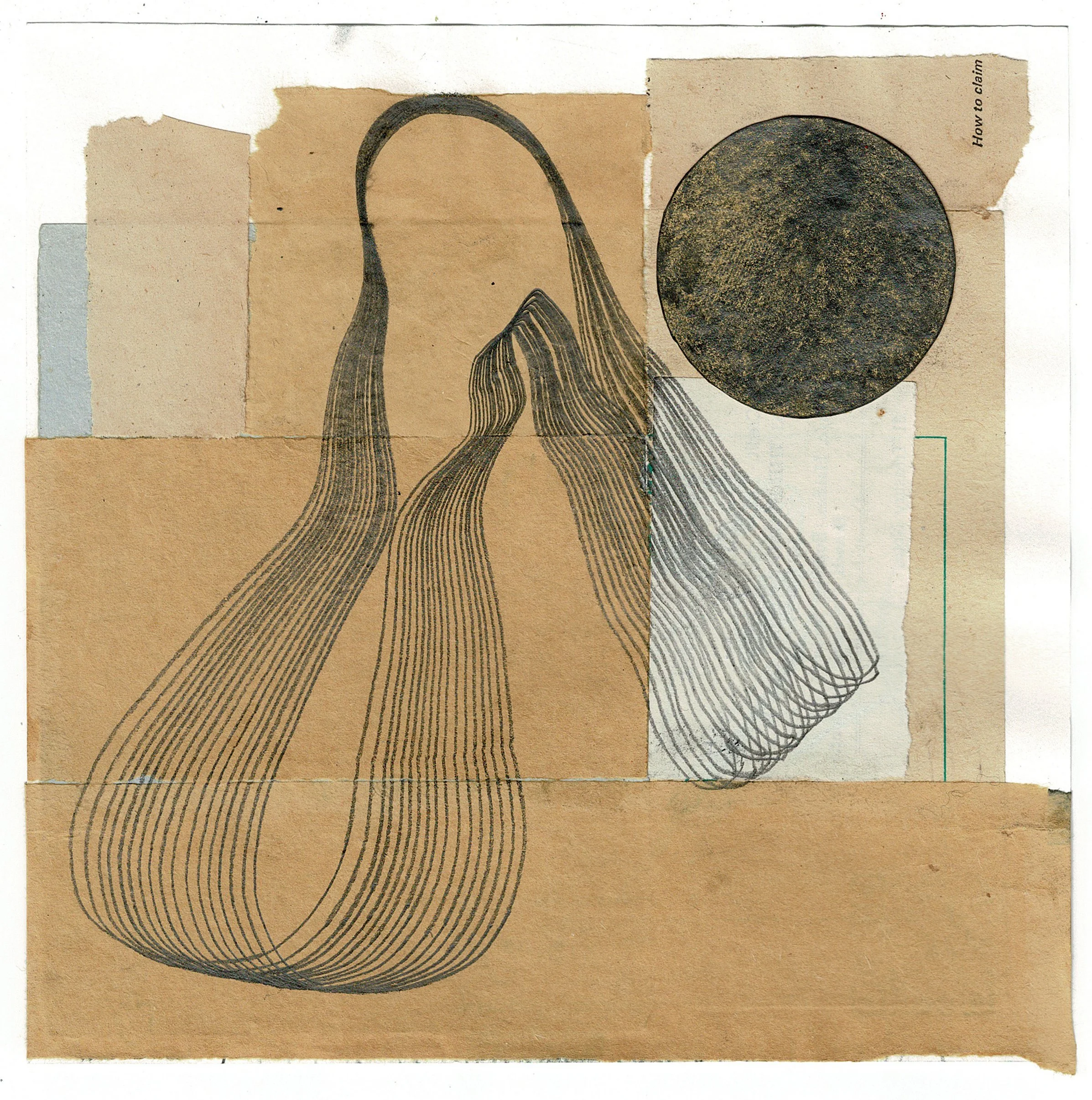 Swarm Drone Drone Swarm, 2025, graphite and collage
