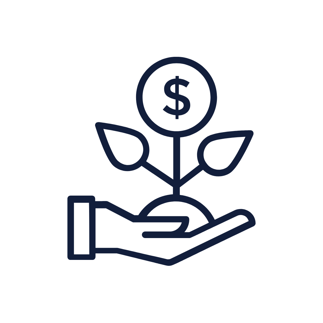supporting growth icon
