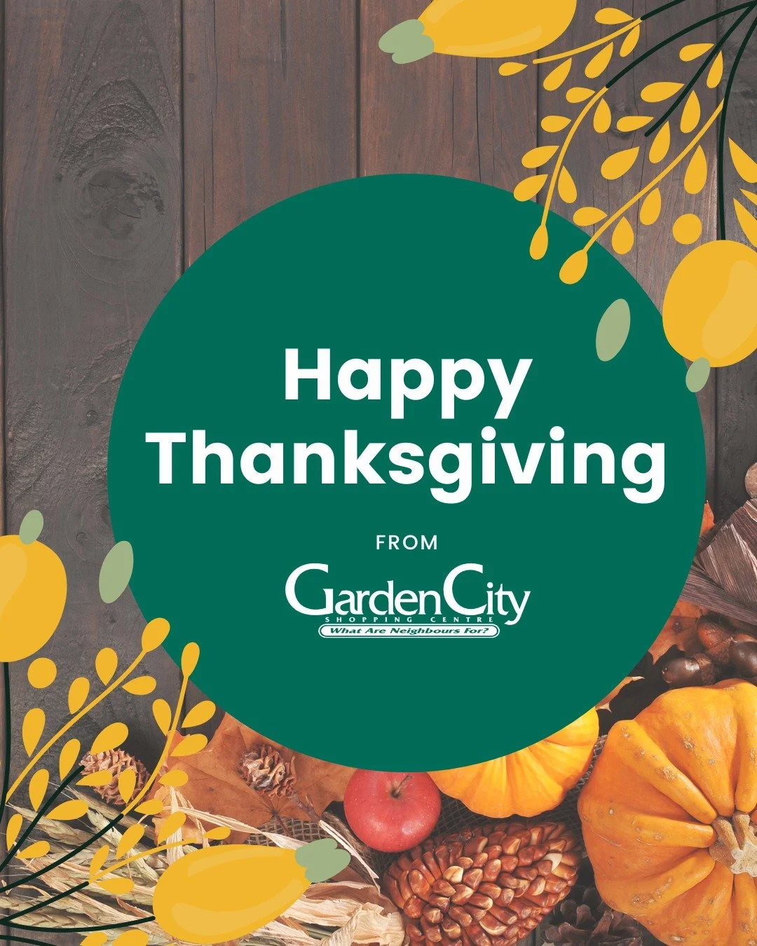 Wishing you a joyful Thanksgiving filled with love!

From all of us at Garden City Shopping Centre, we hope your day is as cozy and happy as a table full of your favourite dishes.

#GardenCityShoppingCentre #Thanksgiving #HappyThanksgiving #RichmondB
