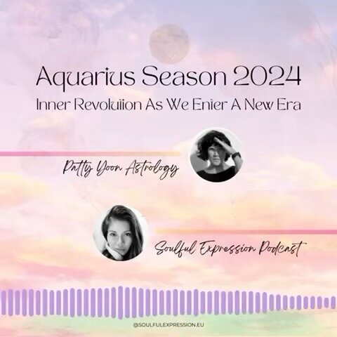 Aquarius season is heeeere!

I was back on @soulfulexpression.eu podcast, to talk about what we can look forward to over the next four weeks (and beyond!)

There&rsquo;s so much going on this month - in this month&rsquo;s episode, we cover:

- How to