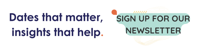 Graphic that speaks to signing up for newsletter