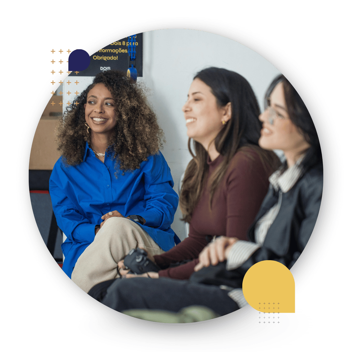 Employees reviewing project