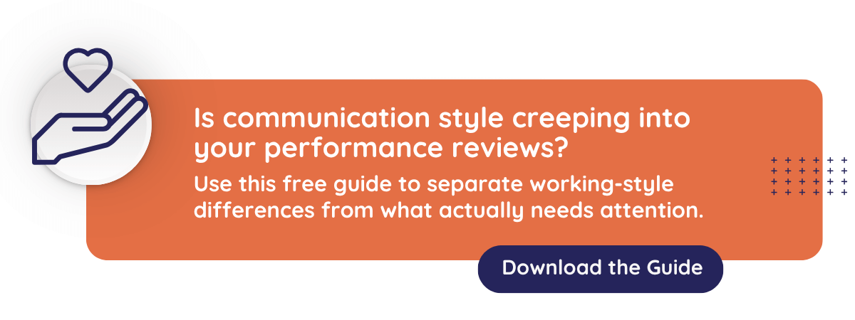 Graphic speaks to the neuroinclusive performance review guide from CultureAlly