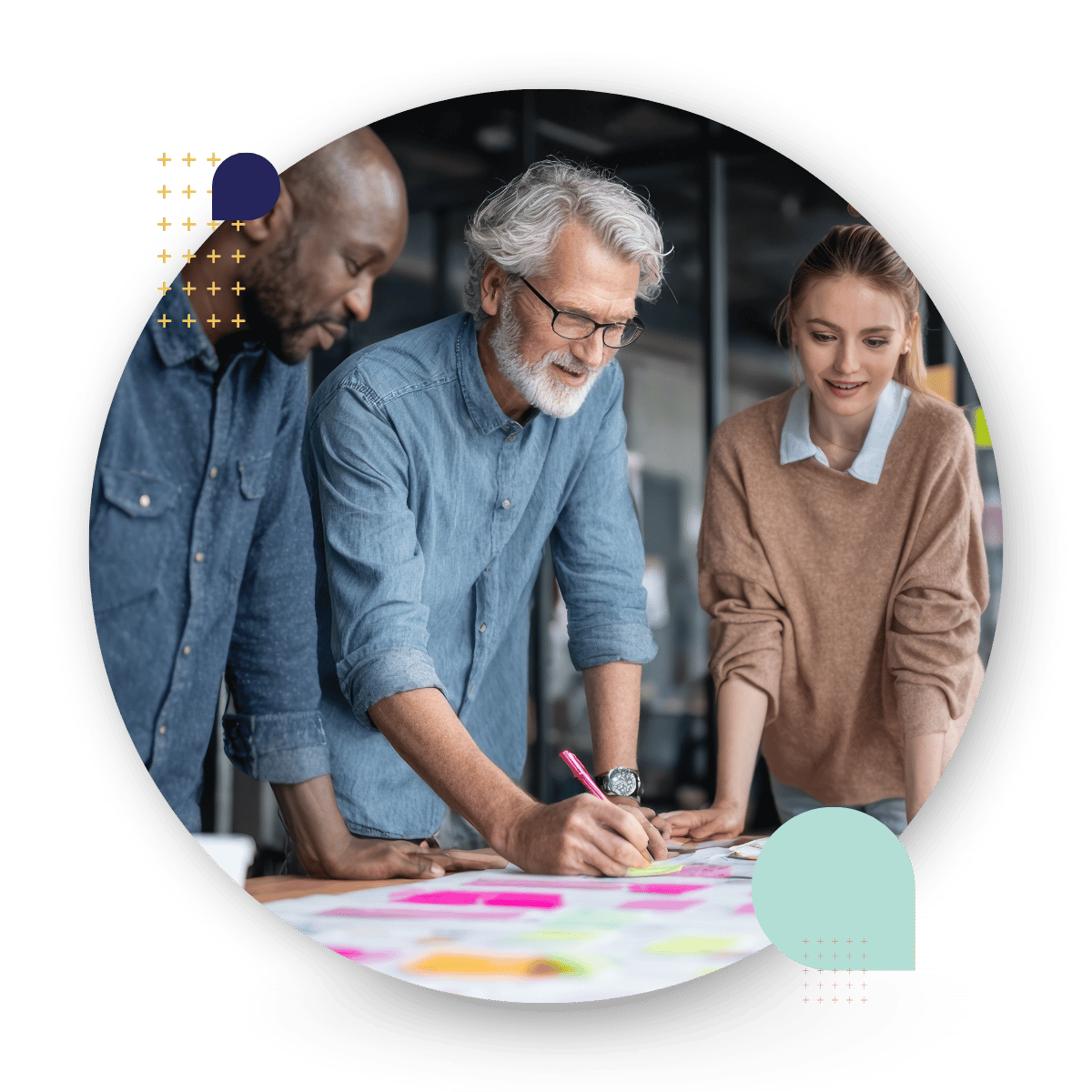 team working together