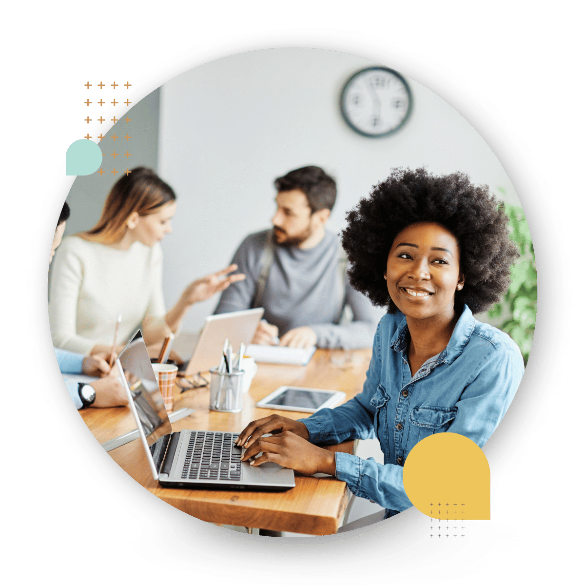 Person at their laptop while using ConnectED elearning