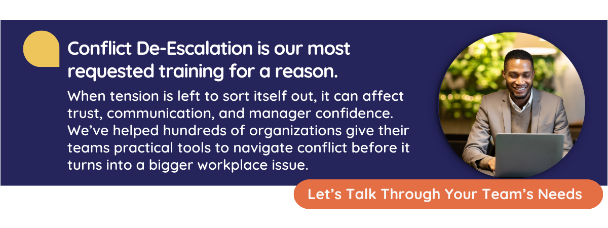 Speaks to the impact that CultureAlly conflict de-escalation training has