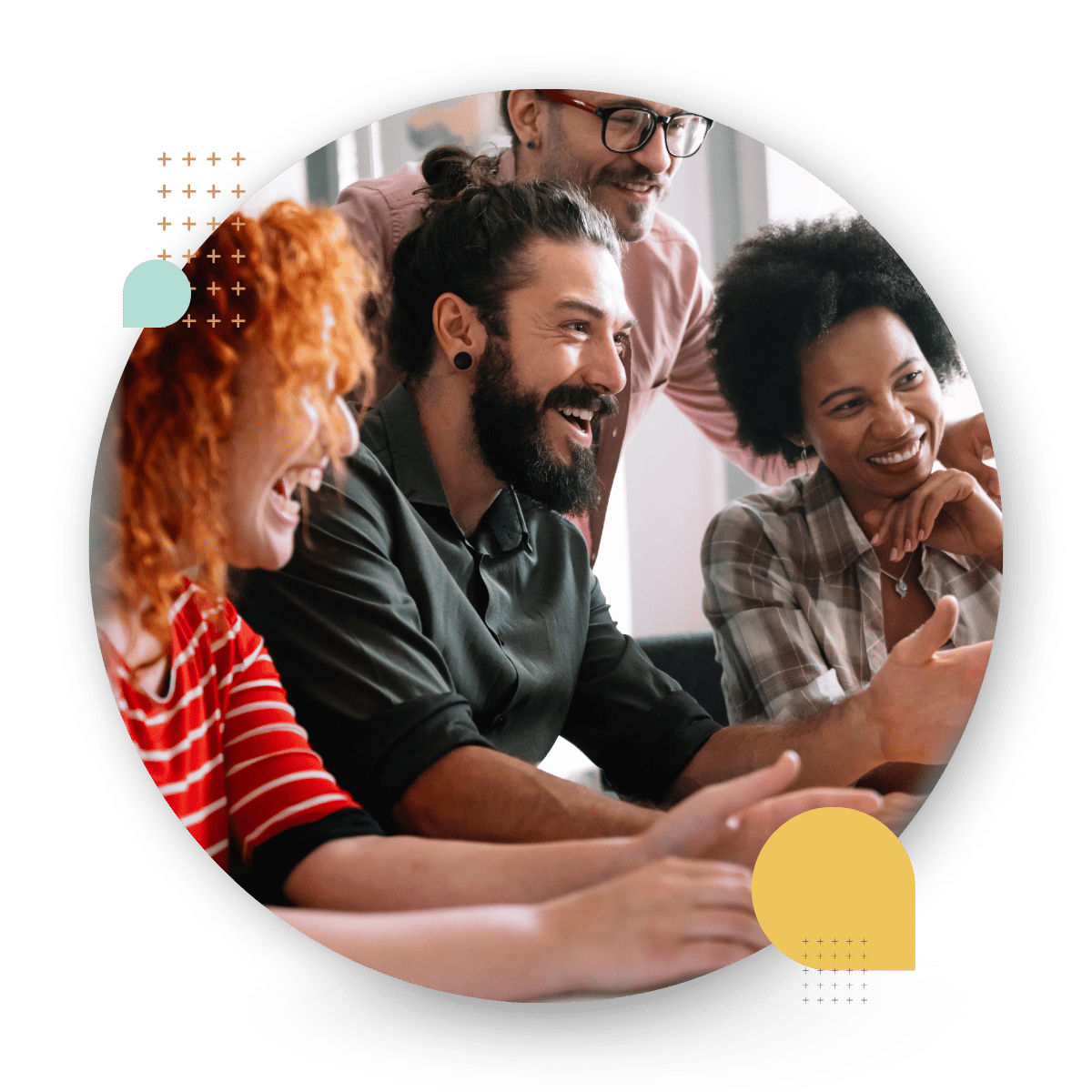 Team in conversaiton