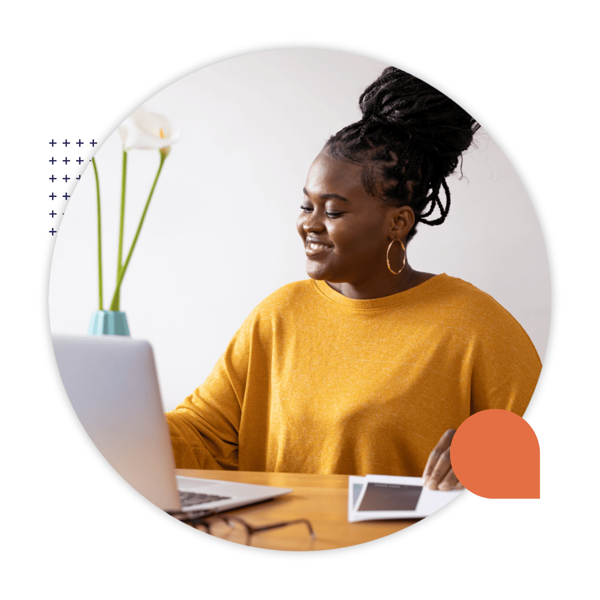 Person learning on computer using CultureAlly's ConnectED elearning platform