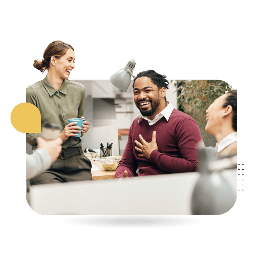 Image of team in conversation