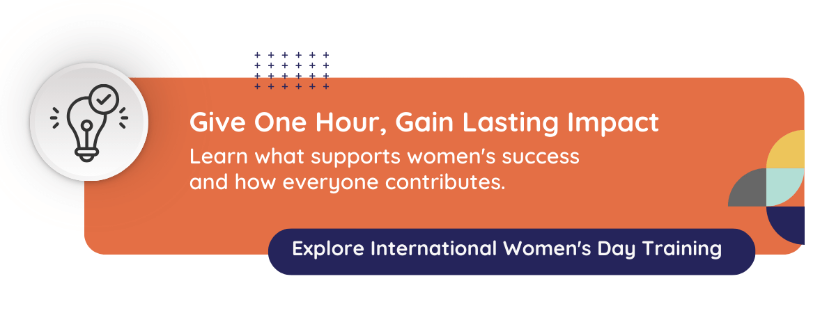 Graphic for promoting International Women's Day