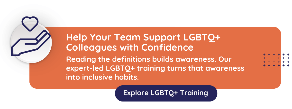 Graphic that speaks to CultureAlly's LGBTQ+ training