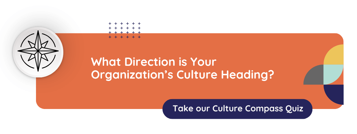 Graphic highlight CultureAlly's Workplace Culture Compass Quiz