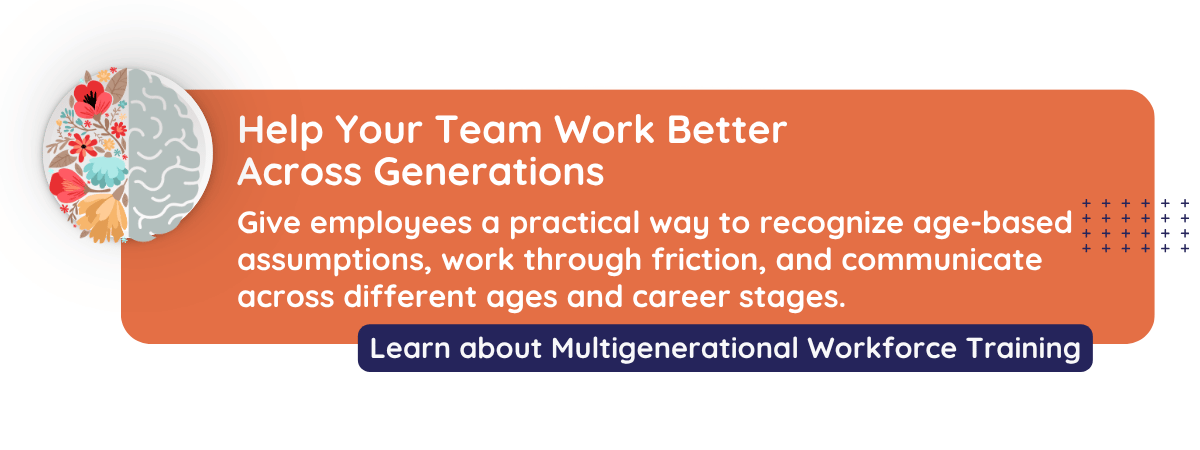 Graphic speaks to CultureAlly's multigenerational workforce training