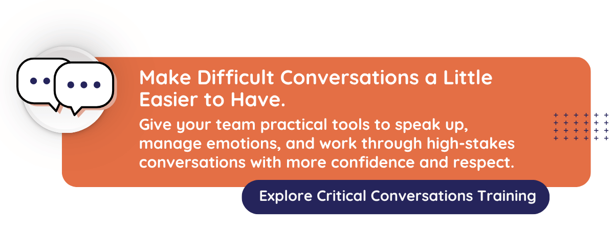 Graphic speaks to Critical Conversations training