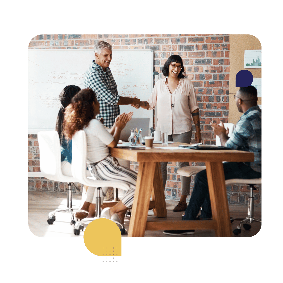 Group of people working together