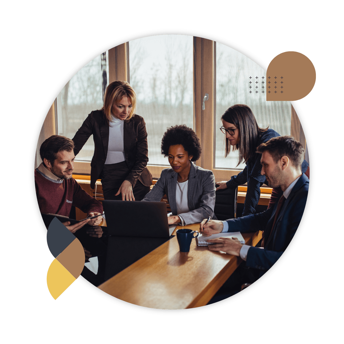 Team working together representing the CultureAlly Leadership Development Experience