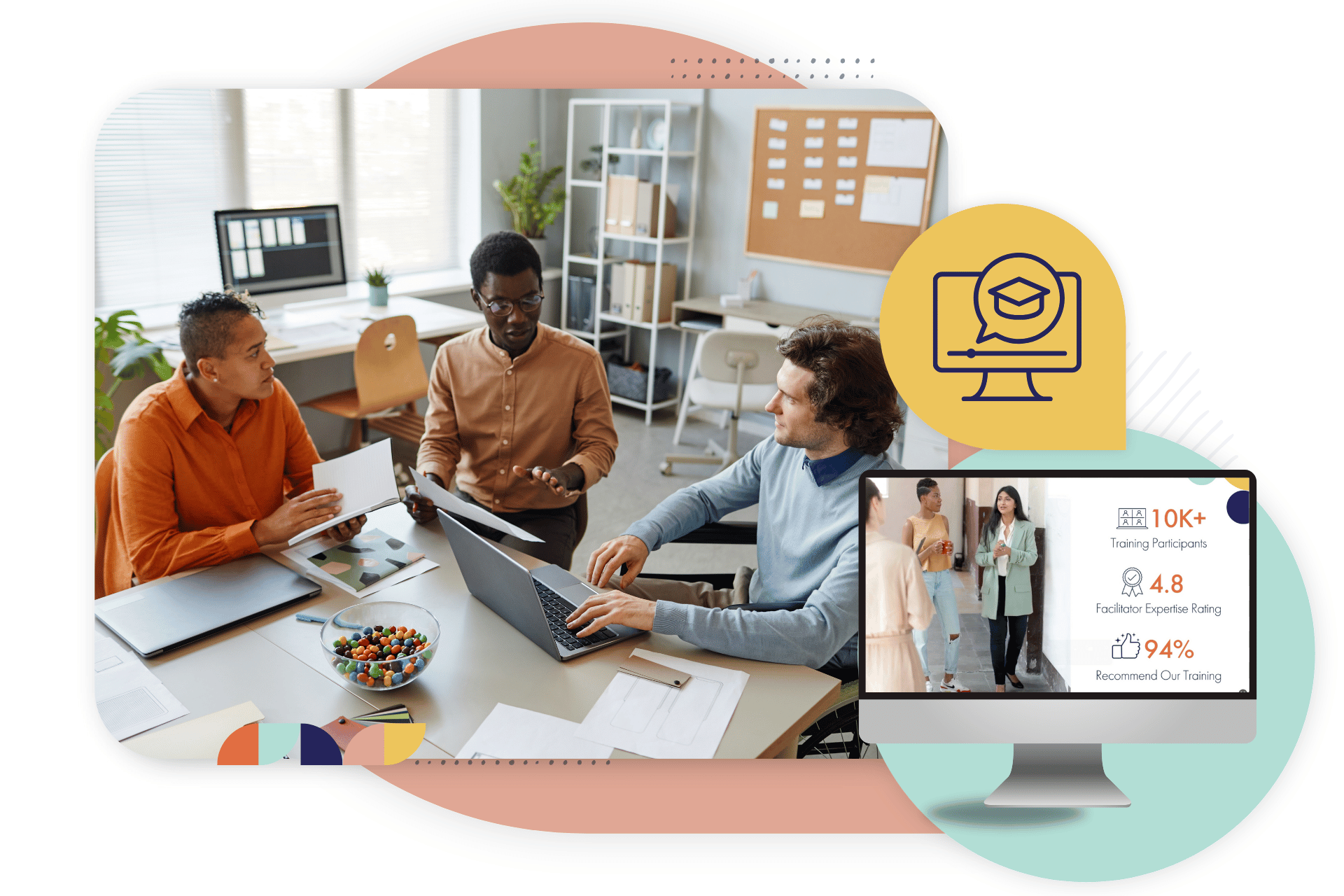 Group of people around a table.