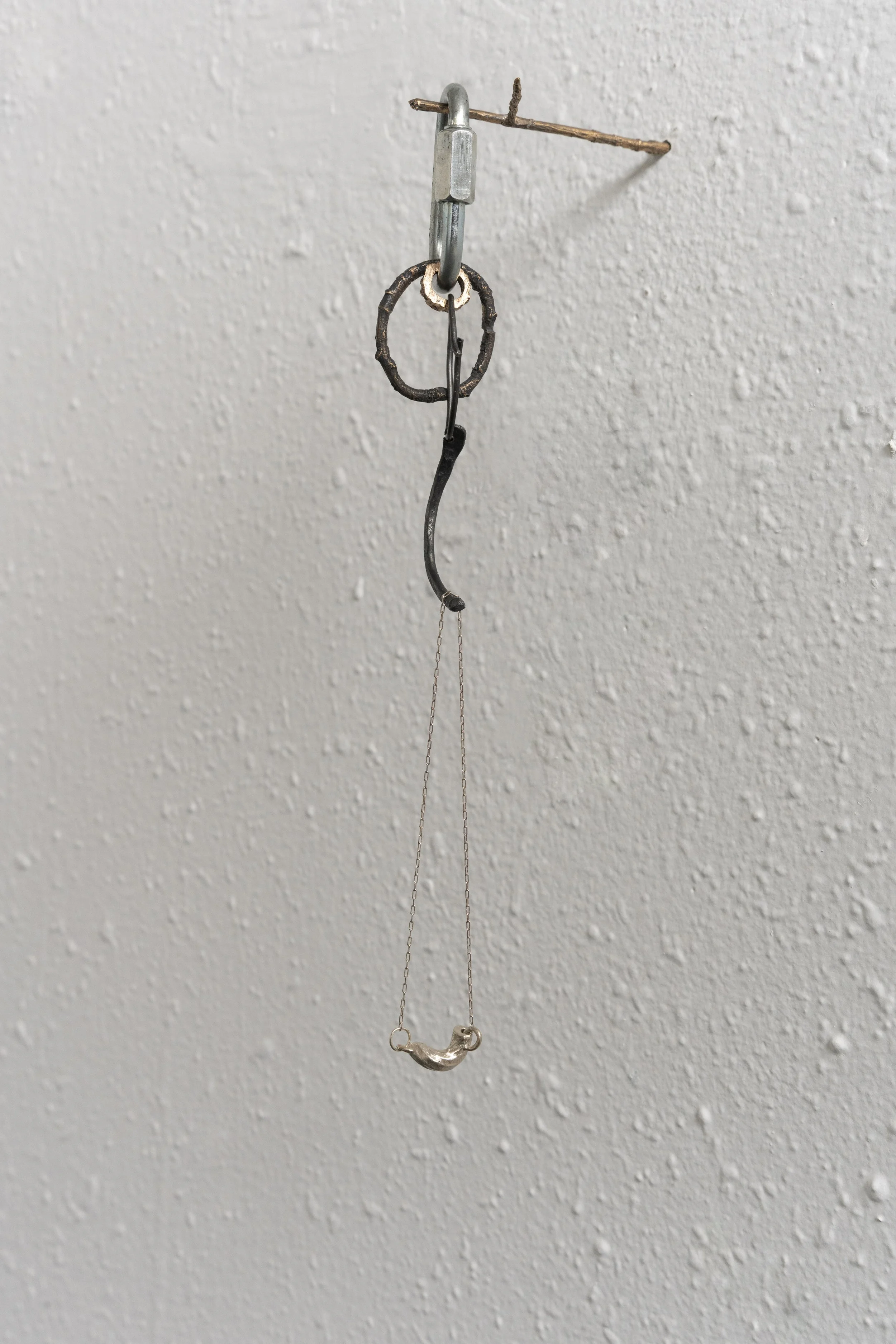 Untitled 
steel, trim nails  
6” x 1.5” x 10”