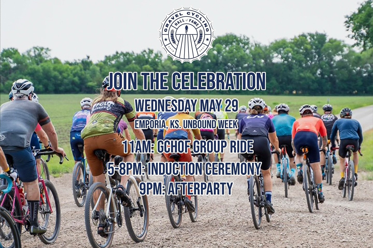3 WEEKS!! In 3 short weeks, we&rsquo;ll be kicking off @unboundgravel week with the first activities of the week! Be sure to join us for all the activities!!⁠
⁠
11AM: First group ride of Unbound week! Ride with the true legends of the sport!⁠
5-8PM: 