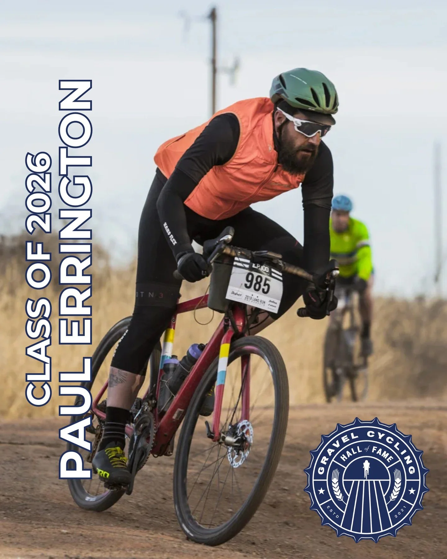 Please welcome Paul Errington to the Gravel Cycling Hall of Fame!!⁠
@paule78 @the_dirty_reiver @grinduro⁠
-⁠
While modern gravel cycling has its roots firmly planted in the USA, it has quickly become a global phenomenon. One of the key figures in the