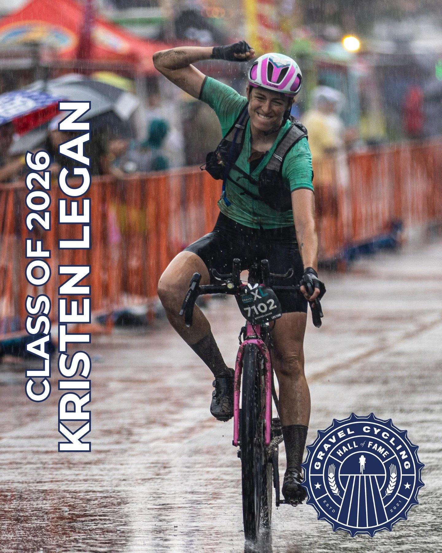 Please welcome Kristen Legan to the Gravel Cycling Hall of Fame!⁠
@kplegan⁠
-⁠
Gravel cycling has always been about more than the ride itself. It&rsquo;s a mindset rooted in resilience, curiosity, adventure, and a strong sense of community. Few peopl
