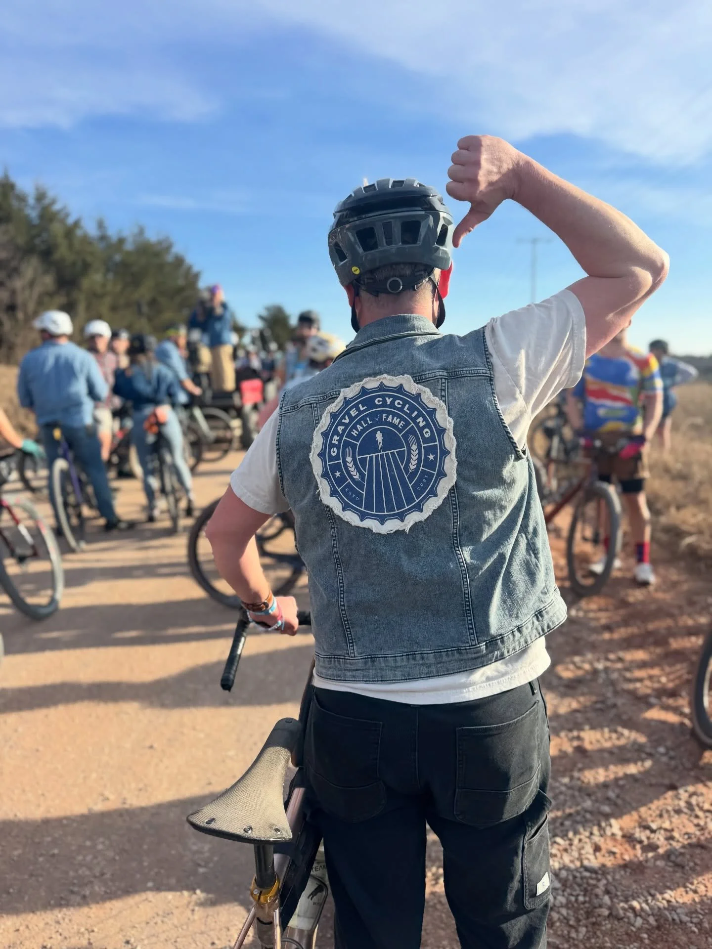 Some GCHOFers spotted in the &ldquo;raddest jacket in gravel&rdquo; as we kick off Gravel Season 2026 in Stillwater. #earnedneverbought 

@ripton_co will be supporting the HOF again this year as we welcome @kplegan @megfisher @jim.cummins.5 and @paul