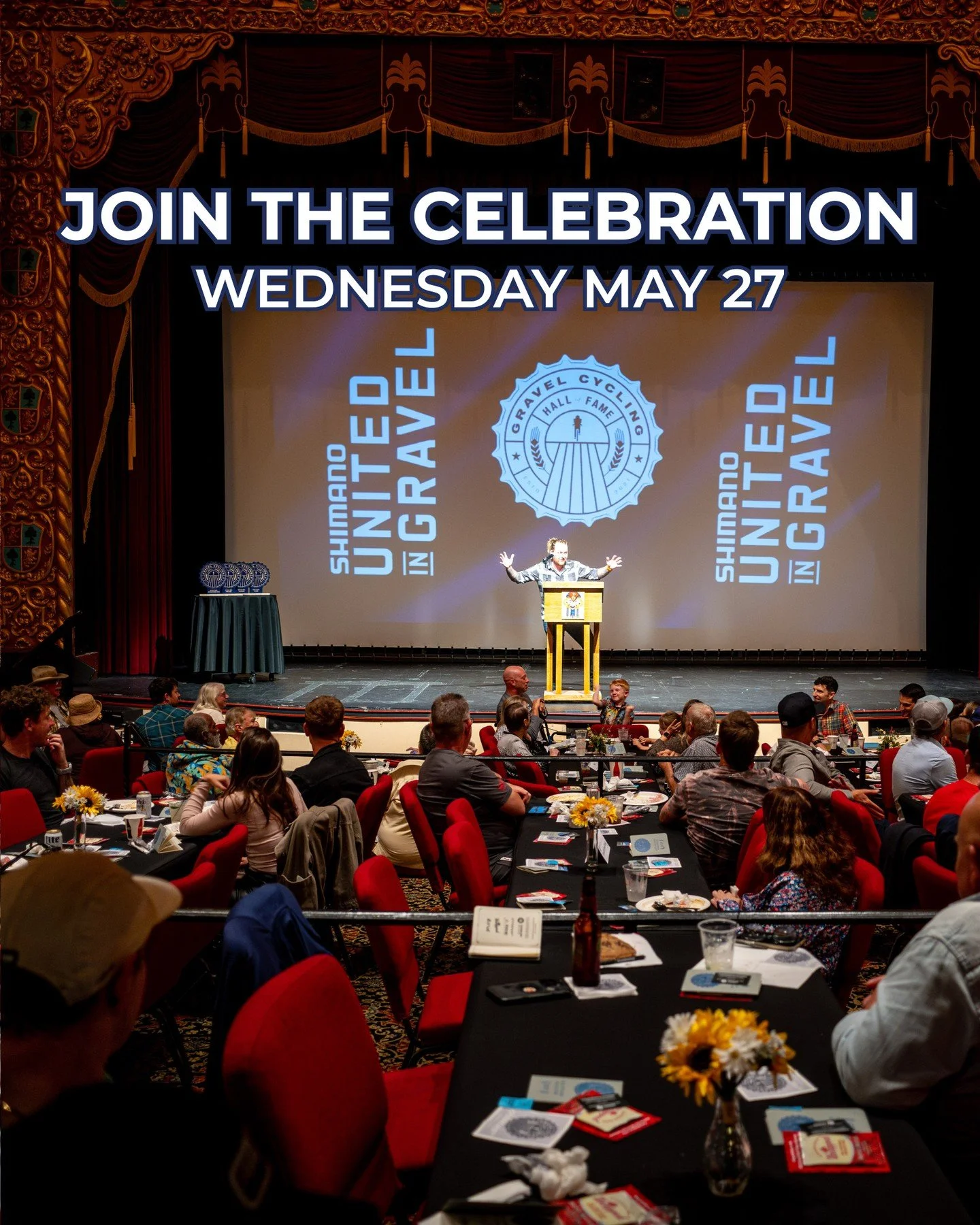 One of the most special nights in gravel is back.⁠
⁠
The Gravel Cycling Hall of Fame Induction Ceremony and Banquet brings the community together to celebrate the legends of the sport.⁠
⁠
Tables go fast every year.⁠
⁠
👉 Reserve yours now. www.Gravel