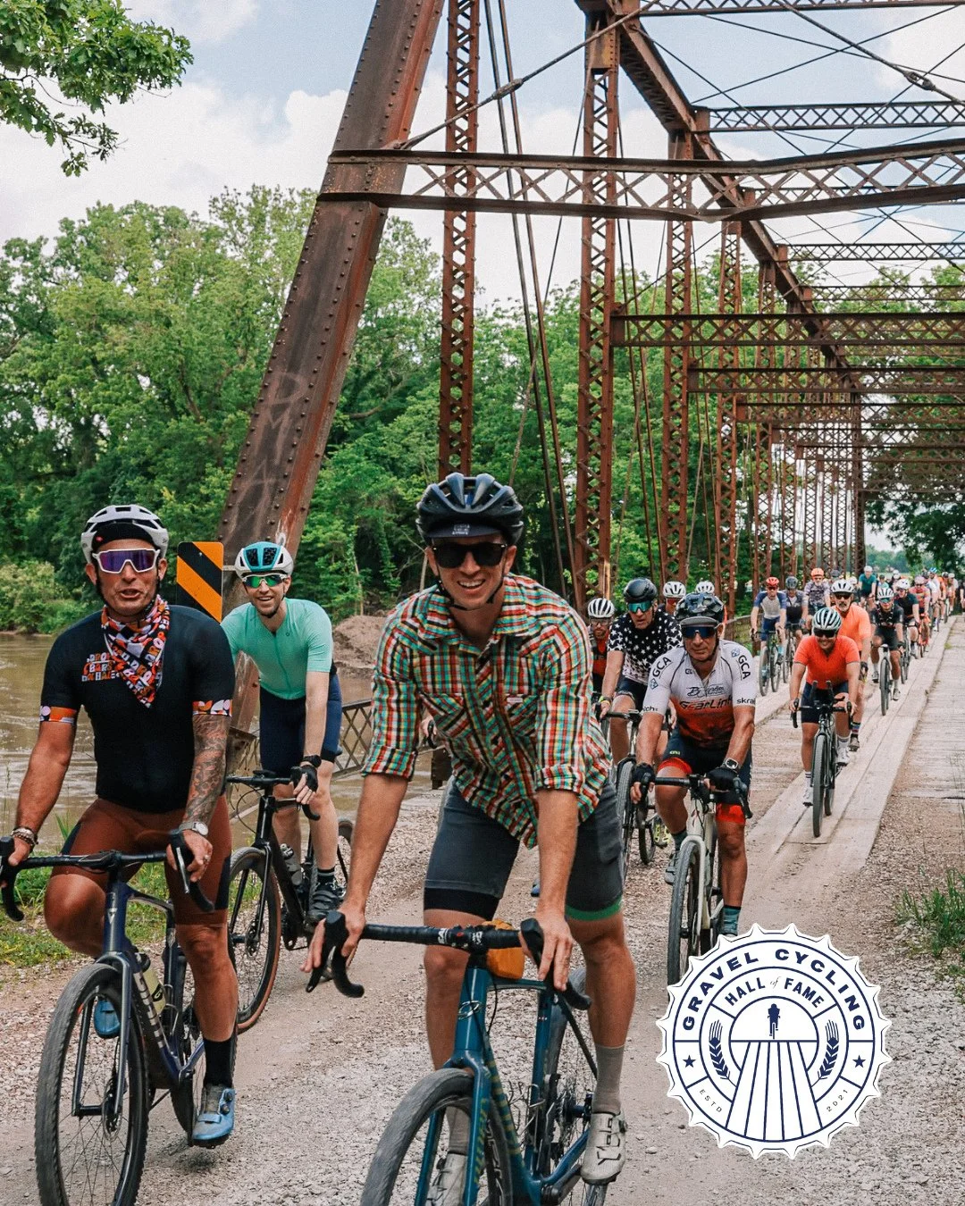 NEXT WEEK!! The Gravel Cycling Hall of Fame will kick off the 20th Edition of @unboundgravel!! Join us for all the activities including the GCHOF Group Ride at 11am from @merchantcycles. Come ride and chat with the absolute legends of gravel cycling!