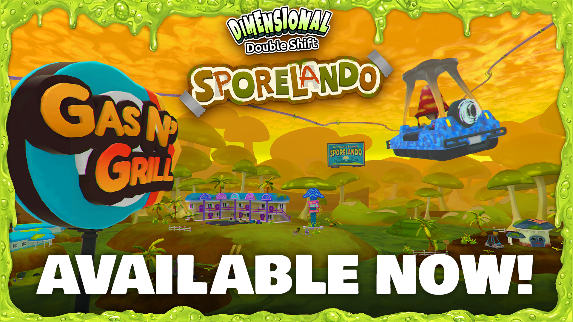 Dimensional Double Shift’s Latest DLC Sporelando Has Arrived | Gators, Golf Carts, and Bad Decisions Await