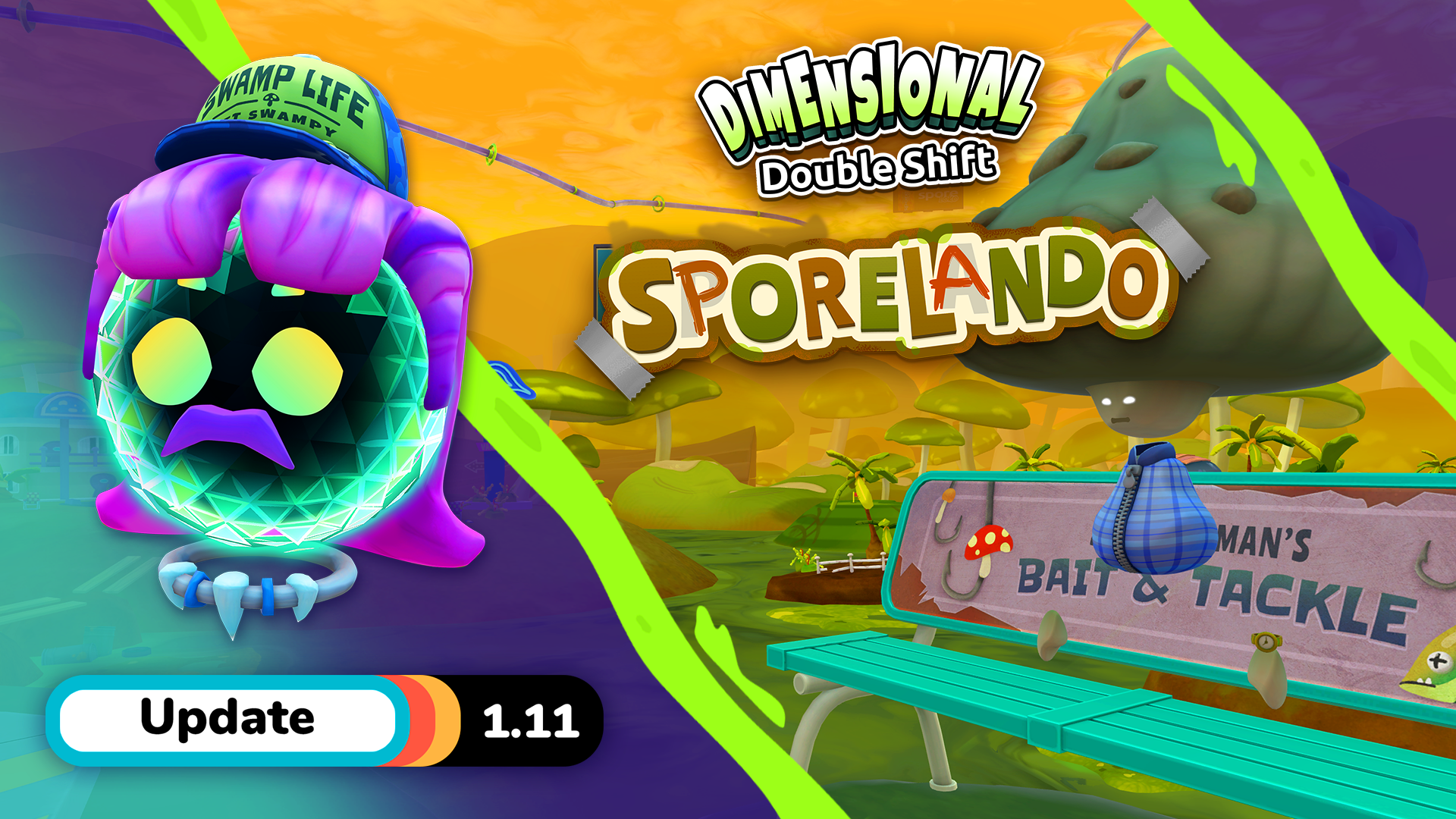 Dimensional Double Shift: Update 1.11, The One Ringing In Sporelando