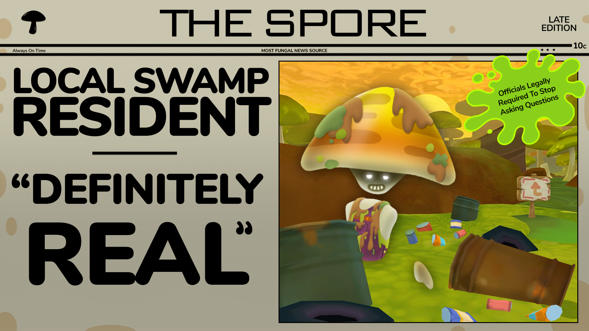 Local Swamp Resident “Definitely Real,” Officials Legally Required To Stop Asking Questions