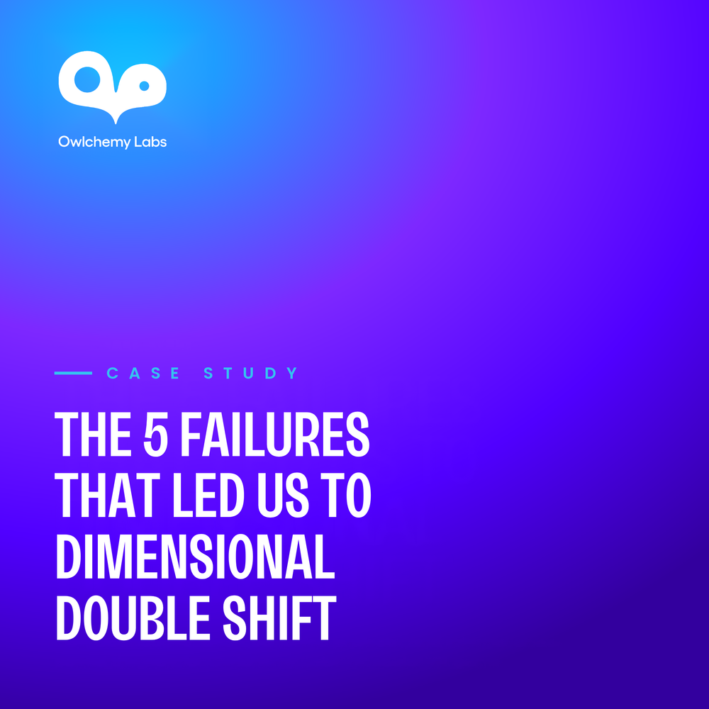 The 5 Failures That Led Owlchemy Labs to Dimensional Double Shift case study cover
