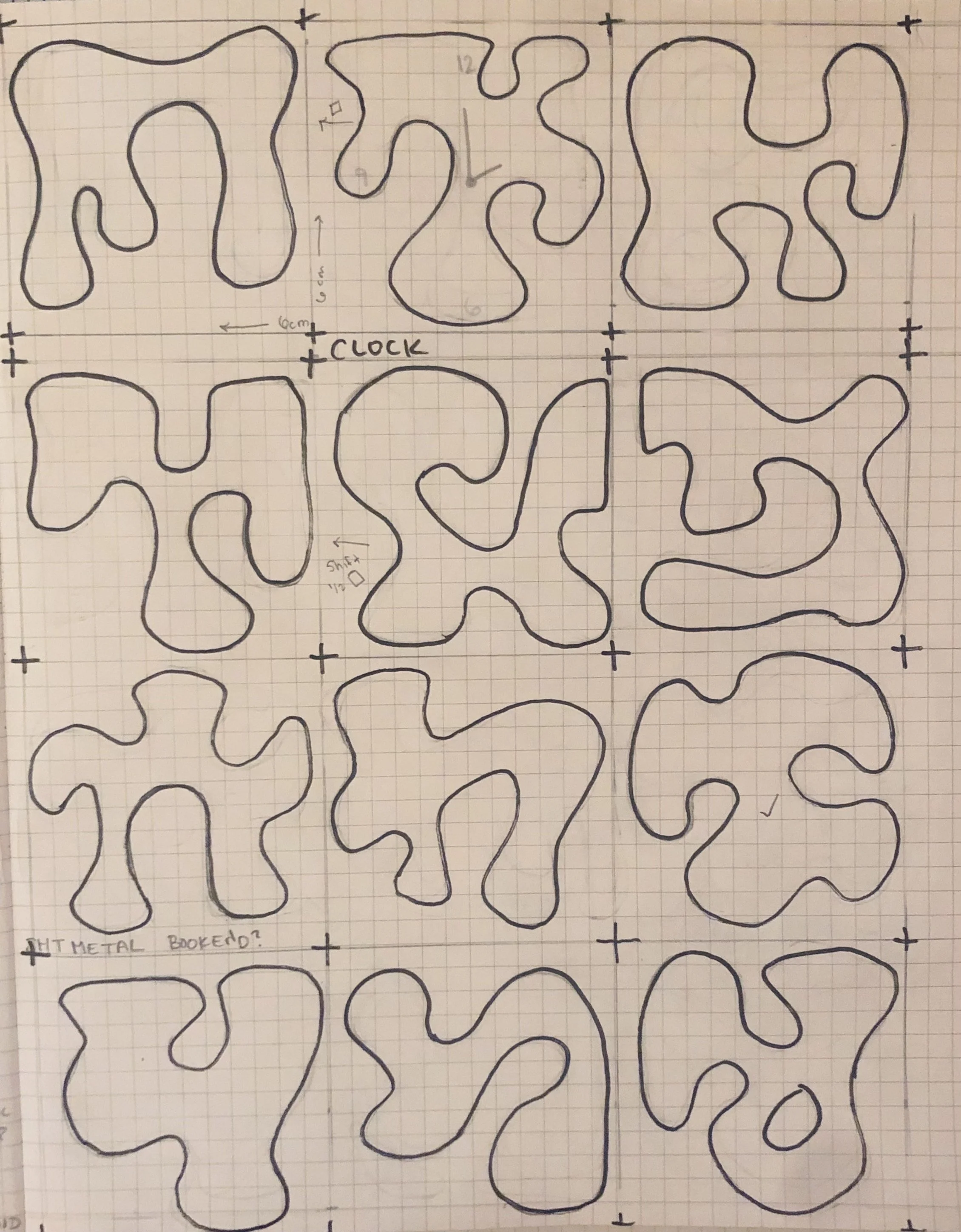 The concept for the clock came from the Splatter Glyph alphabet