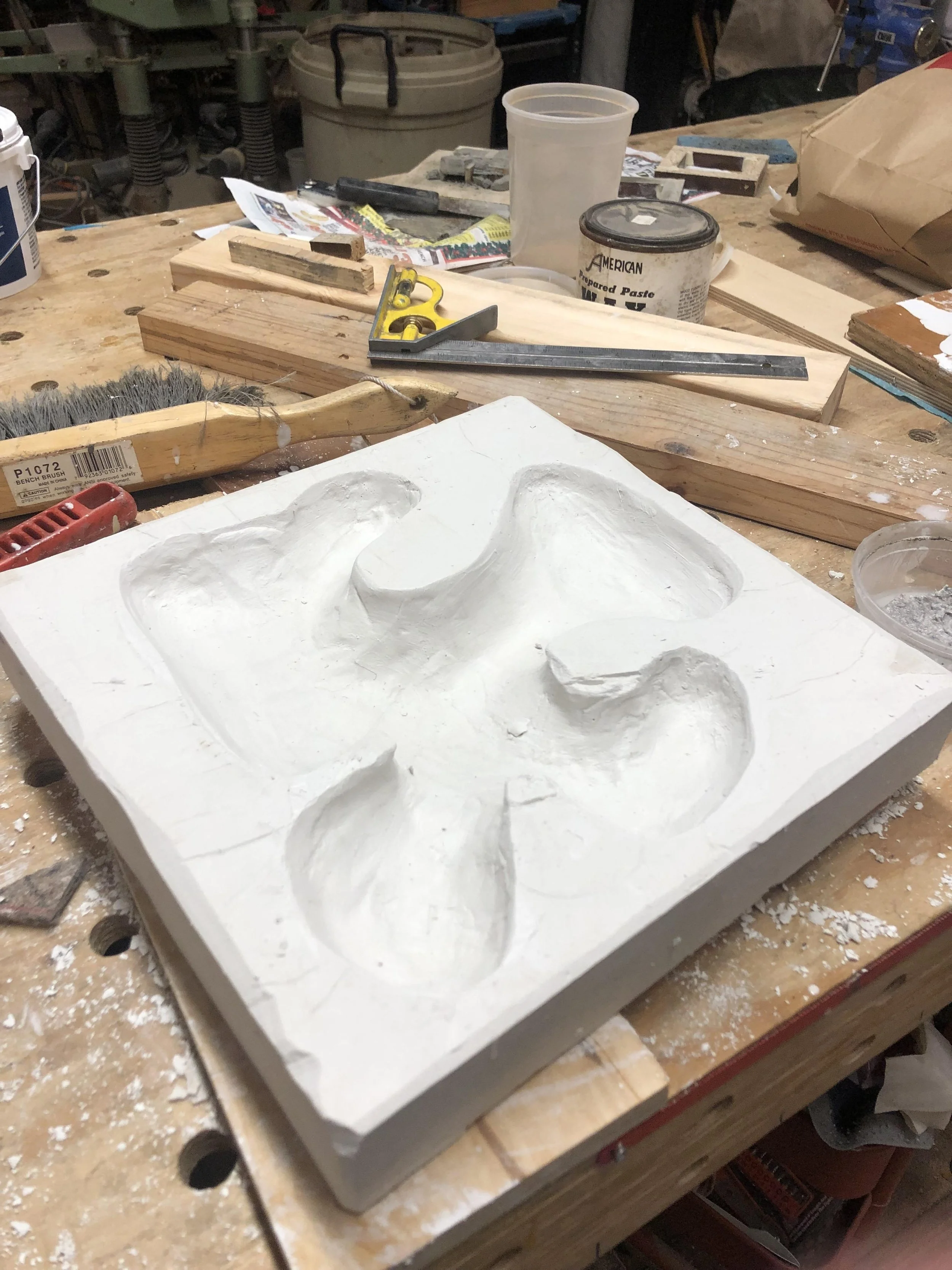 Initial plaster mold for slipcasting process